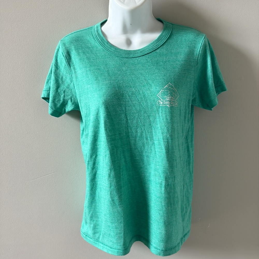 SALTY DOG CAFE T-shirt, women’s fit, green, large (fits like slim medium)